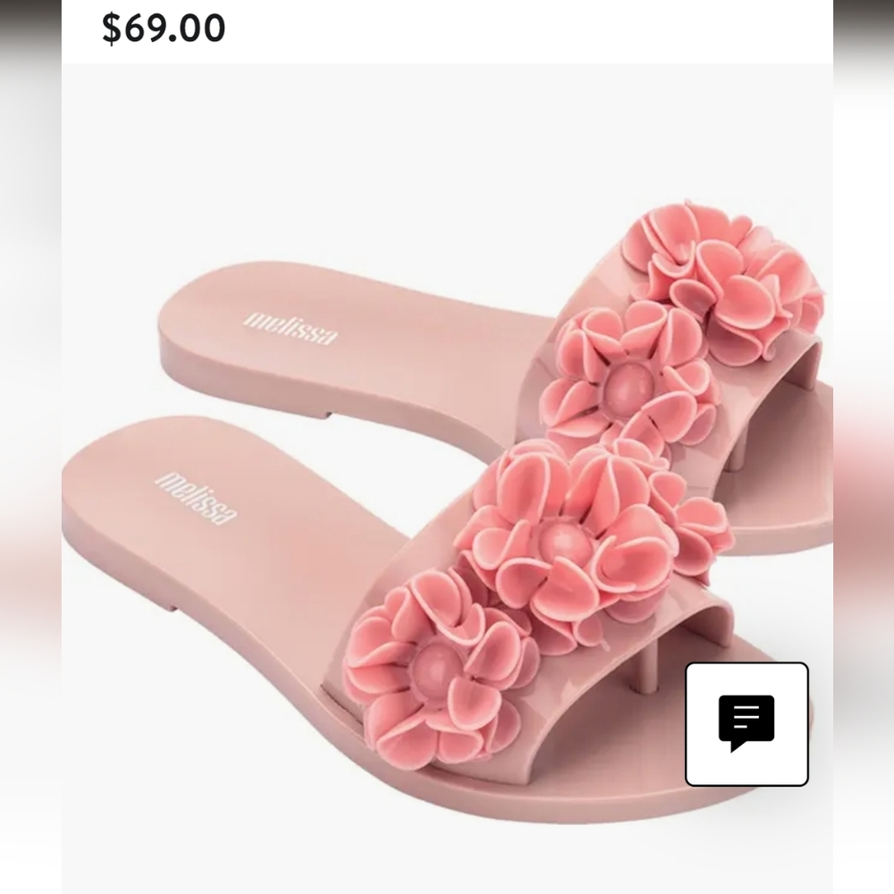 Melissa Blush Pink Floral Sandals